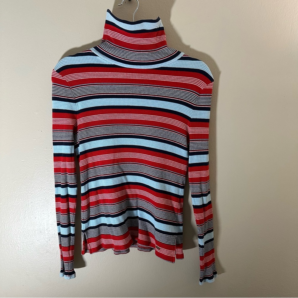 Tommy Hilfiger Striped Turtleneck Sweater